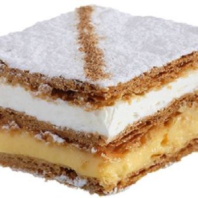 Milhoja nata y crema Milhoja nata y crema