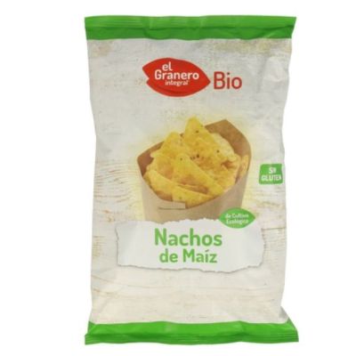 Nachos de maíz bio El Granero Integral 125g. Nachos de maíz bio El Granero Integral 125g.