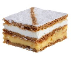 Milhoja nata y crema Milhoja nata y crema